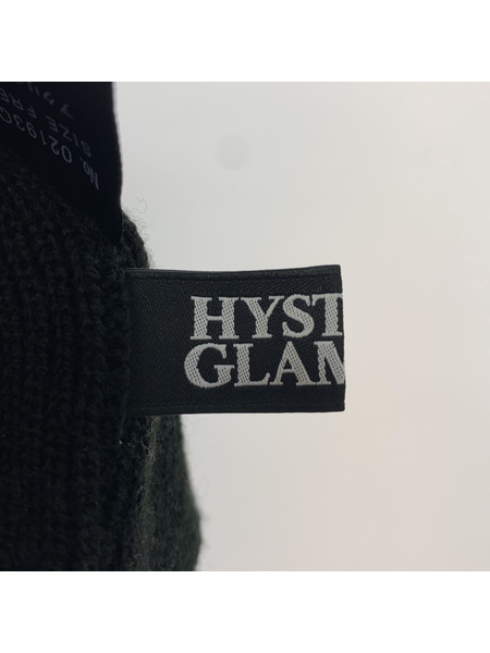 HYSTERIC GLAMOUR 刺繍ロゴニット帽