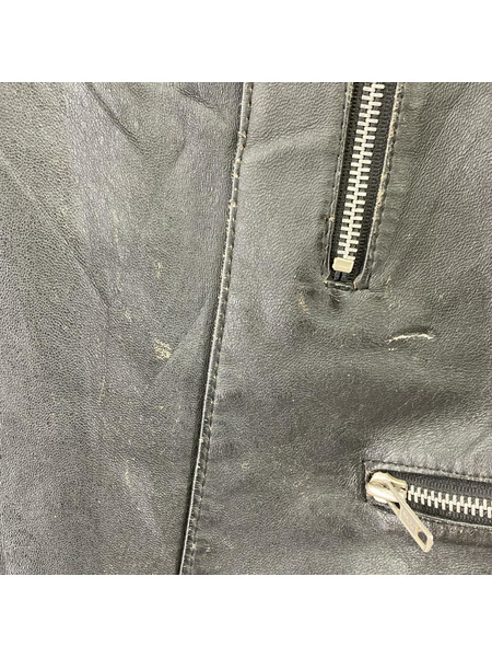 G'MAC Patted Riders Jacket ライダースジャケット 黒 (38)