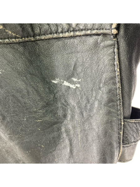 G'MAC Patted Riders Jacket ライダースジャケット 黒 (38)