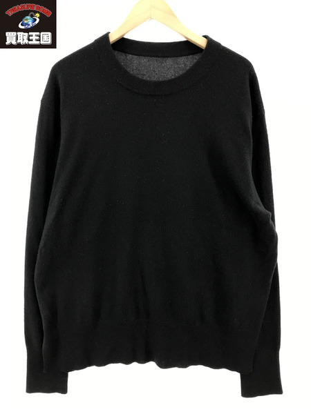 PICEA 14GG Crew Neck カシミヤ ニット 黒 05