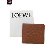 LOEWE/アナグラム/バイフォールドウォレット/折り財布/カーフスキン/ブラウン/C500302X02