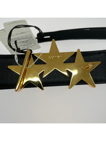 AMIRI ソノ他 THREE STAR CM BELT ベルト 黒 (90)