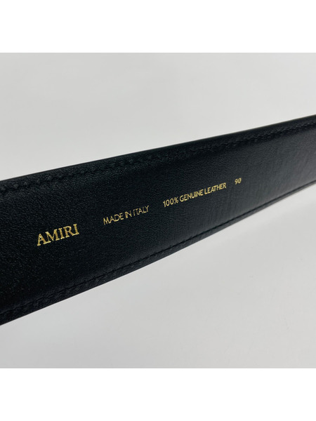 AMIRI ソノ他 THREE STAR CM BELT ベルト 黒 (90)
