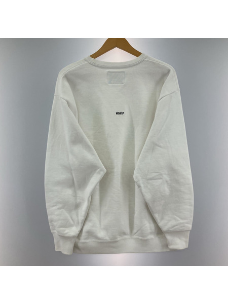 WTAPS SWEATER COTTON スウェットシャツ (2) 242ADT-CSM22 ホワイト