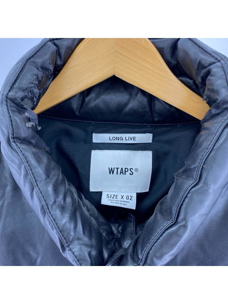 WTAPS ジャケット 212BRDT-JKM02 TTL LEATHER SYNTHETIC (2)