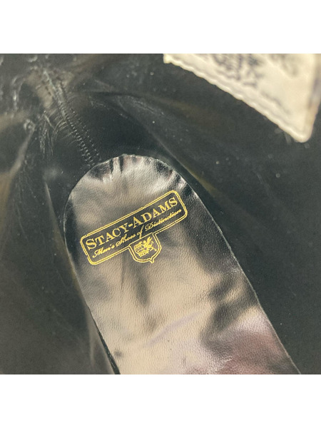 OLD・VINTAGE ブーツ STACY ADAMS 白タグ レザーブーツ 黒