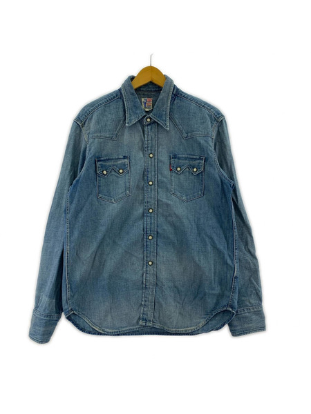 LEVI'S VINTAGE CLOTHING 長袖シャツ デニム ウエスタンシャツ (M)