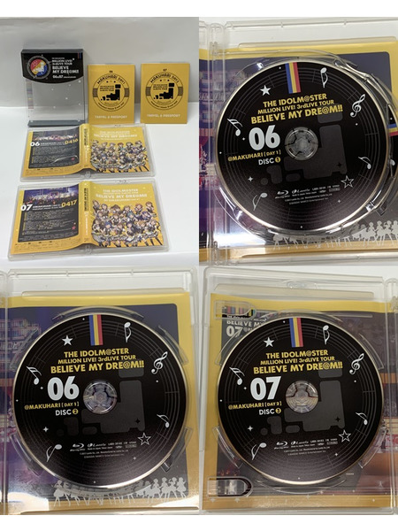 BD THE IDOLM@STER MILLION LIVE! 3rdLIVE TOUR BELIEVE MY DRE@M!! LIVE Blu-ray 全7巻セット 開封品 アイドルマスター ミリオンライブ! ミリマス