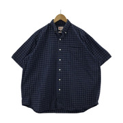 BEAMS JAPAN S/SタッタソールオックスBDシャツ BLU (S)