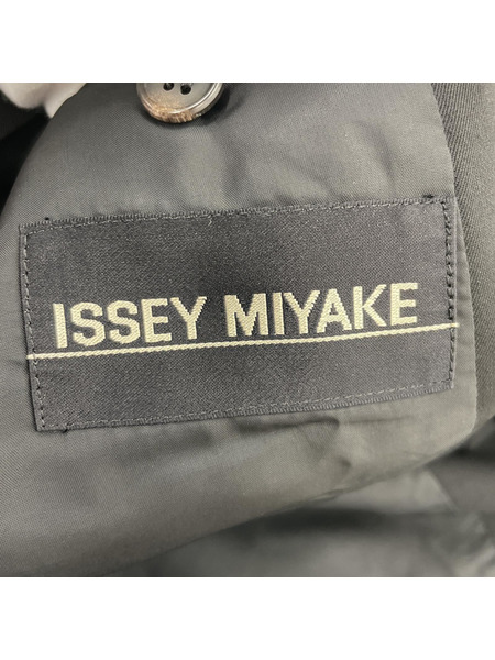 ISSEY MIYAKE　80s ノーカラージャケット ブラック （L）