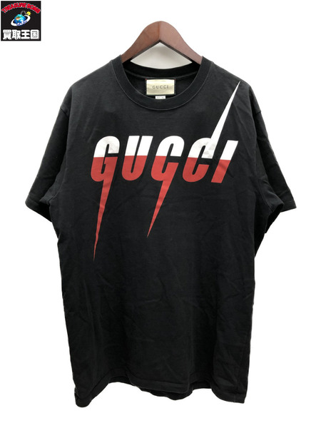 GUCCI ブレードロゴプリントTシャツ（M)