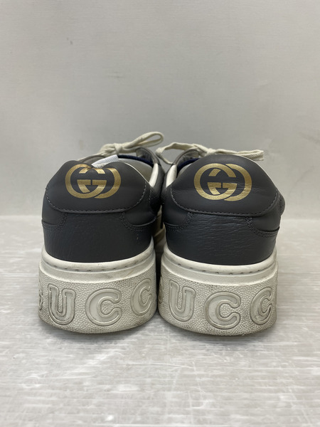 GUCCI インターロッキングG キャンバス×レザー ローカットスニーカー 9