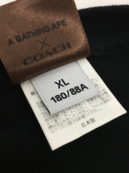 Coach/A BATHING APE/20SS/Tシャツ（XL)