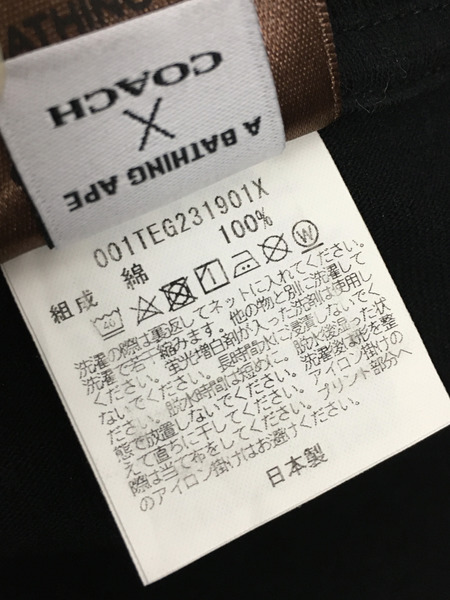 Coach/A BATHING APE/20SS/Tシャツ（XL)