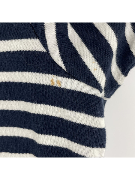 Sacai 半袖ワンピース 変形ワンピース　(3)　紺白[値下]