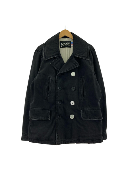 schott デニムピーコート 3162024 黒 (40)