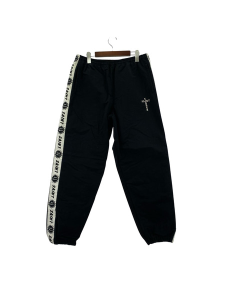SAINT MICHAEL パンツ TRACK PANTS / SIDE TAPE/BLACK(L)