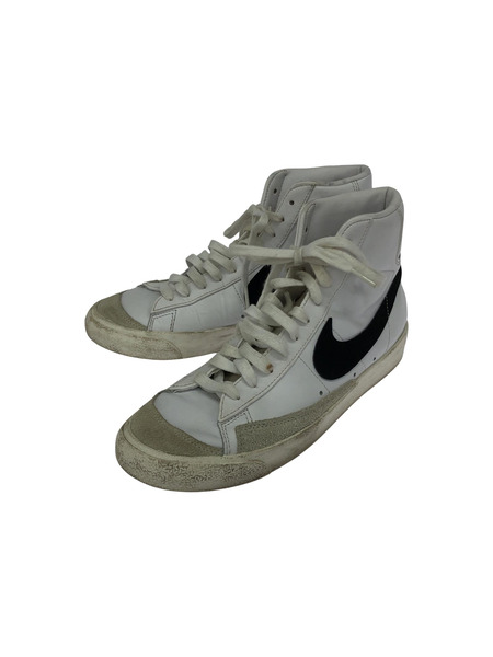 NIKE BLAZER MID ハイカットスニーカー 白黒 26.5cm