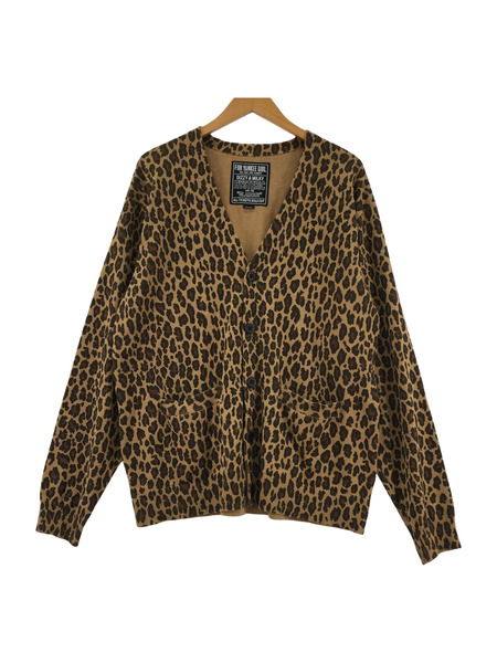 HYSTERIC GLAMOUR 25SS レオパード カーディガン (M)