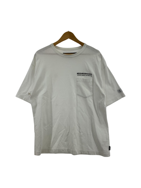 NEIGHBORHOOD S/S ポケット TEE 白