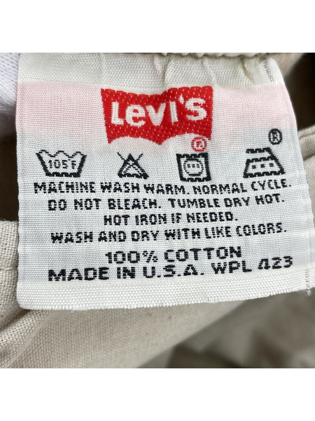 Levi's パンツ 501 チノ USA製 ベージュ (W34)