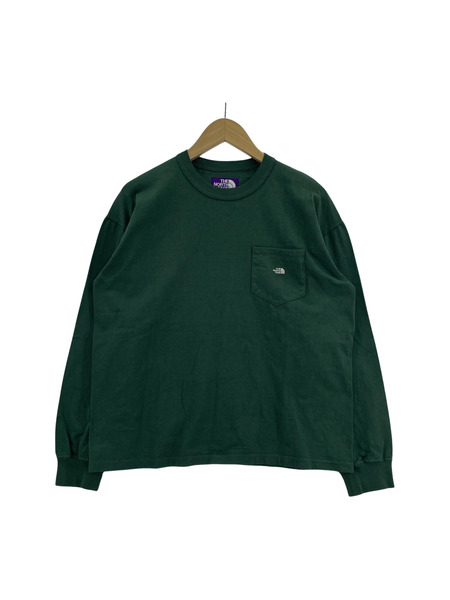 THE NORTH FACE PURPLE LABEL 長袖Tシャツ・カットソー カットソー 緑 (M)[値下]