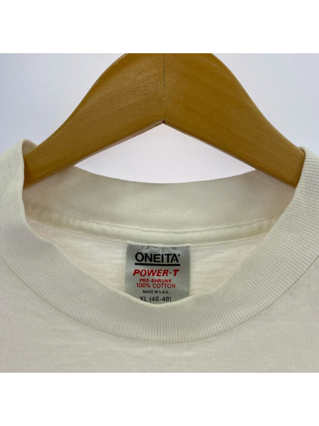 OLD・VINTAGE 半袖Tシャツ 90s USA製 ONEITAボディ ビッグプリントT (XL)