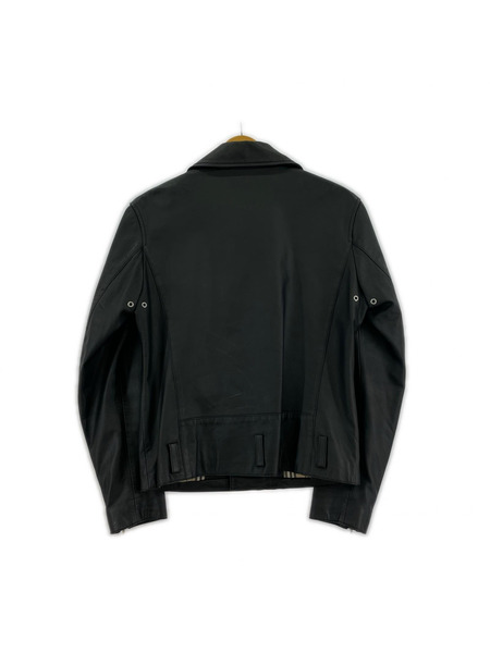 BURBERRY BLACK LABEL ライダース ダブルライダースジャケット 黒 M