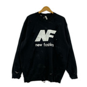 スウェット・トレーナー RequaL ≡ ダメージ加工 ブラック 3