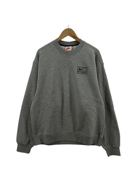 NIKE×STUSSY Fleece Crew Sweatshirt (S)