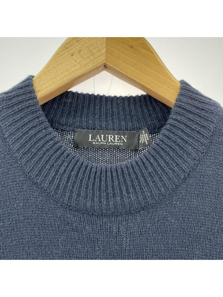 LAUREN RALPH LAUREN ニットワンピース ネイビー