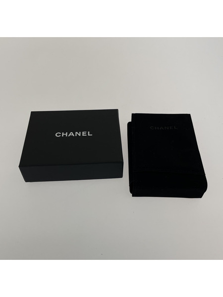 CHANEL ココマーク リボンモチーフ ラインストーン ネックレス ゴールド