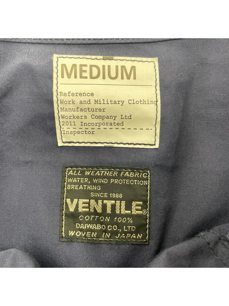 ミリタリージャケット WORKERS N-2 Parka ベンタイルアノラックパーカー 紺