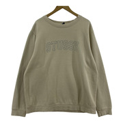 STUSSY ステッチロゴ裏起毛スウェット/L