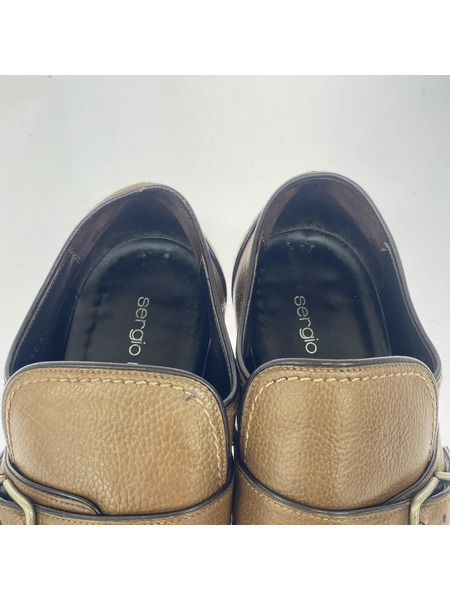 Sergio rossi シューズ モンクシューズ 茶 9 1/2