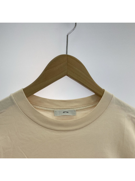 ATON 半袖Tシャツ・カットソー Suvin60/2 Perfect LST-SHIRT 04 ベージュ