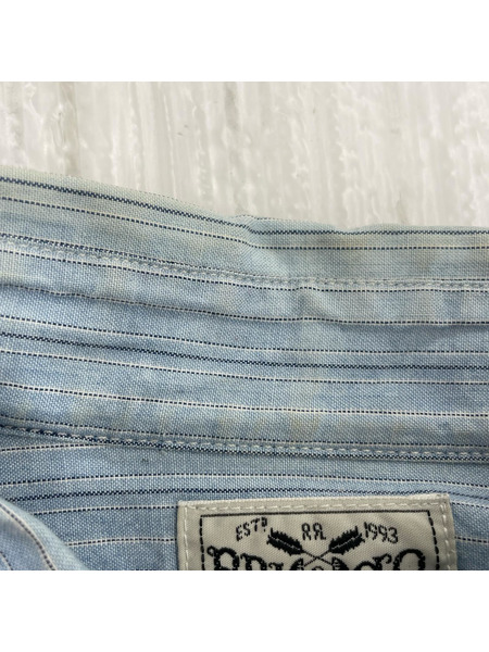 RRL 長袖シャツ RRL&CO ストライプシャツ ブルー S