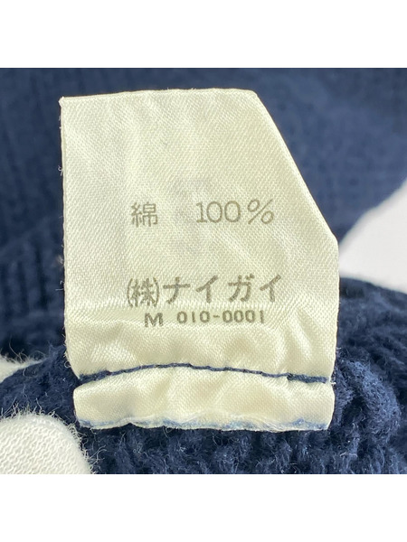 POLO RALPH LAUREN ニット・セーター 90s USA BIG LOGO ワッペン ニット NVY M[値下]