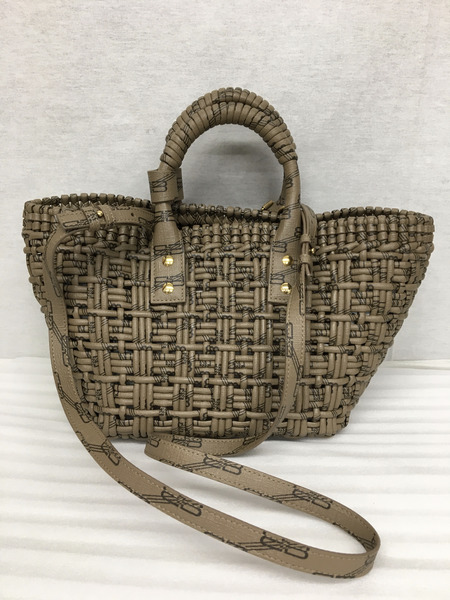 Balenciaga　ハンドバッグ ビストロXS/BBモノグラム/カゴバッグ/671342