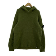 STONE ISLAND パーカー mohair knit hoodie GRN XL