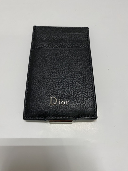 Dior マネークリップ付　カードケース　BLK ディオール　10-BO-0149