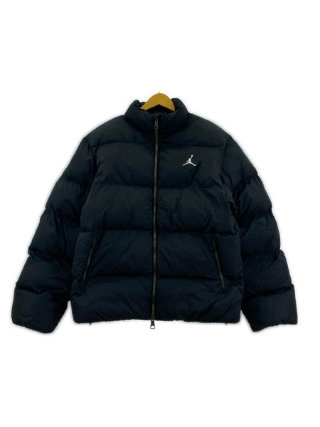 JORDAN BRAND AS M J ESS POLY PUFFER JKT BLACK/WHITE