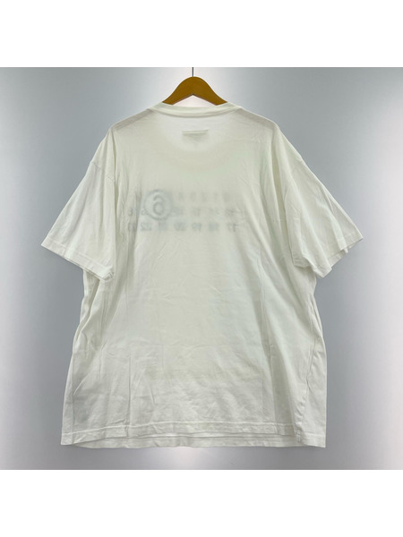 MM6 23SS 穴アキデザイン ロゴ オーバーTee M ホワイト
