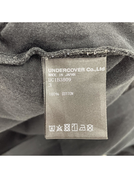 UNDERCOVER/OUT LAW/Tシャツ/22SS/黒/3