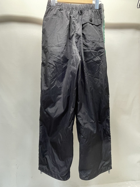 PRADA 17AW ラバーロゴ ナイロントラックパンツ 38S 黒 ACS12017 1466