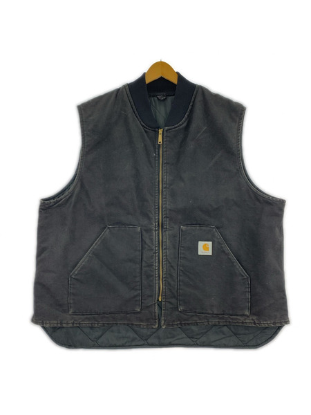 Carhartt ソノ他 ~90s 星タグ USA製 ダックベスト BLK XXXL