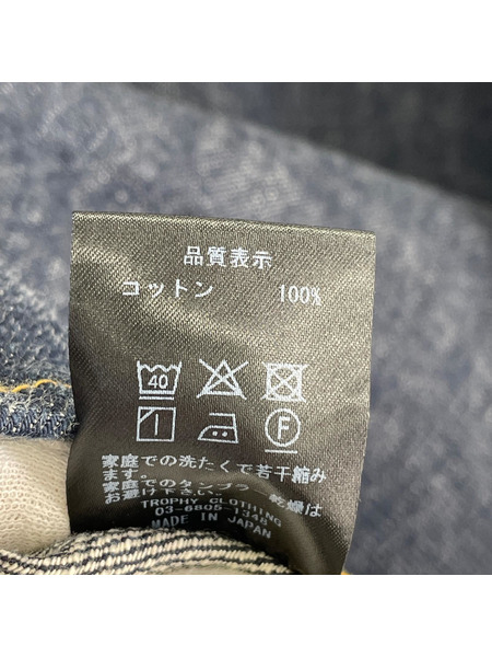 TROPHY CLOTHING デニムジャケット デニムカバーオール インディゴ (38)