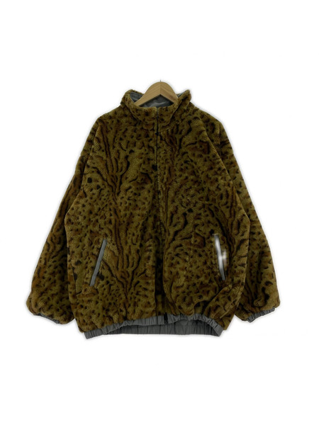 QUOLT ジャケット リバーシブルファージャケット/レオパード