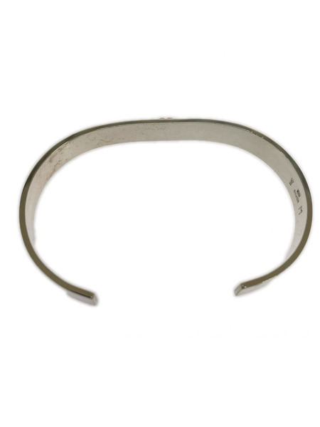 SPARKING ハート K18×SILVER ハート 平打チバングル