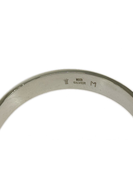 SPARKING ハート K18×SILVER ハート 平打チバングル